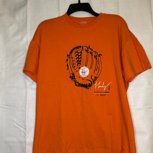 Orioles J.J. Hardy Player Design Series Tee XL Baseball Glove Graphic - Picture 1 of 6